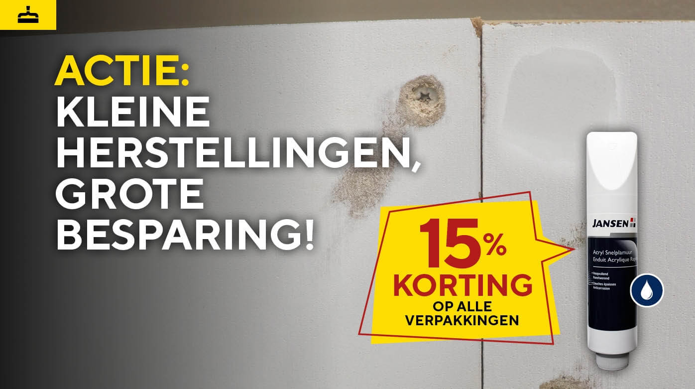 Afbeelding voor: 15% KORTING OP DE JANSEN ACRYL SNELPLAMUUR