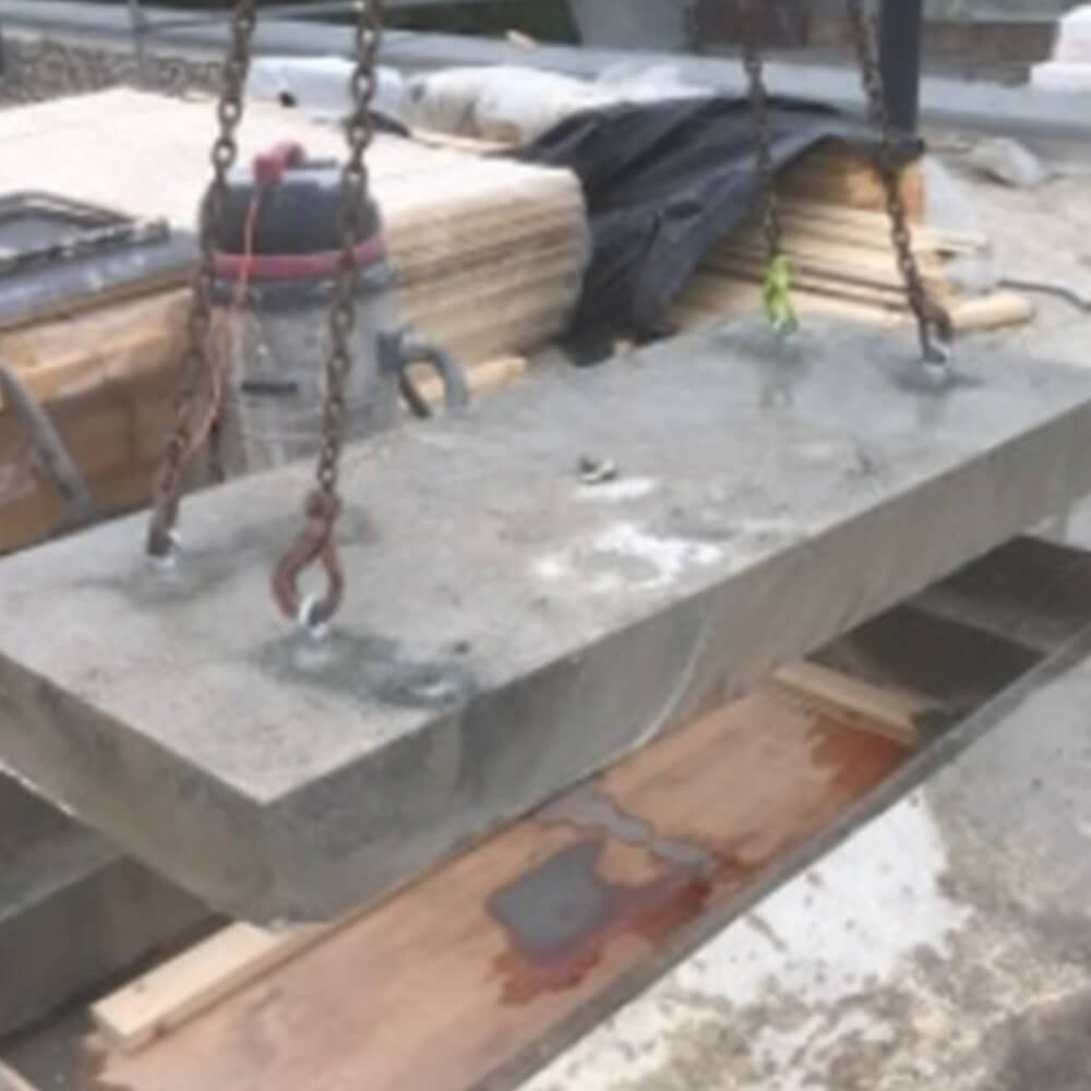 Anneaux de levage dans le béton